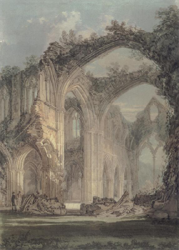 J.M.W. Turner The Chancel and Crossing of Tintern Abbey,Looking towards the East Window Germany oil painting art